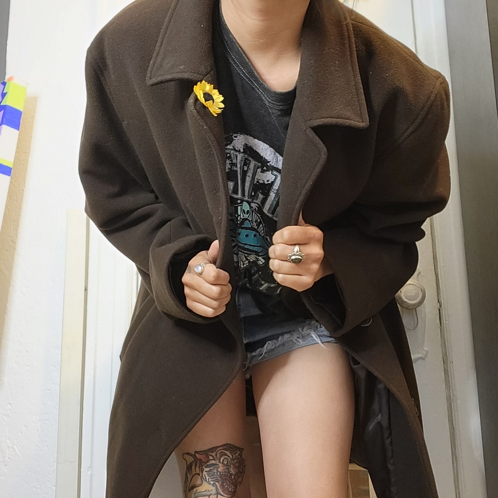 Big Brown Vintage Wool Jacket
